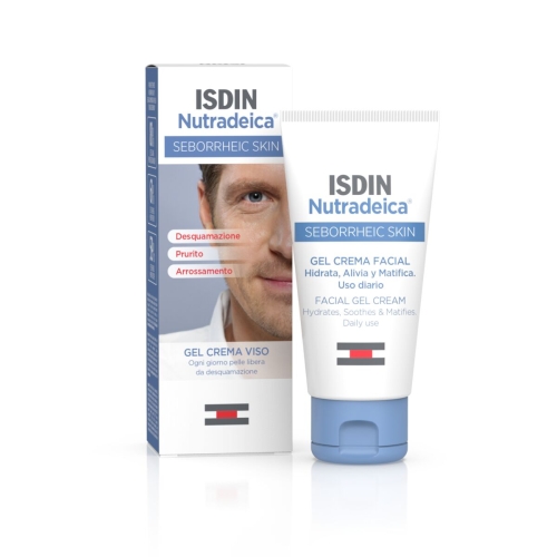 ISDIN gelinis veido kremas seborėjinei odai NUTRADEICA, 50ml
