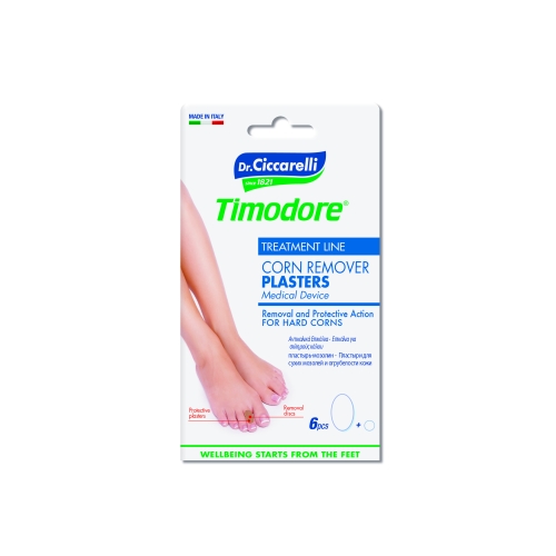 TIMODORE pleistrai, skirti sukietėjusių nuospaudų šalinimui, N6