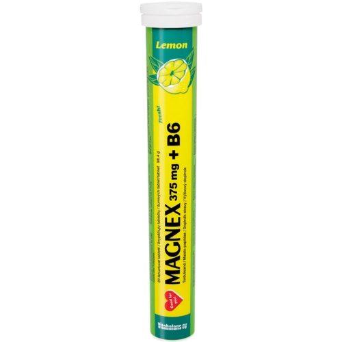 VITABALANS MAGNEX 375mg + B6, 20 šnypščiųjų tablečių