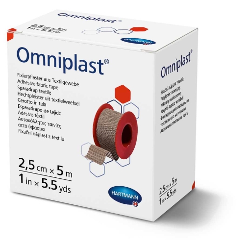 HARTMANN pleistras OMNIPLAST, 2.5cm x 5m, N1