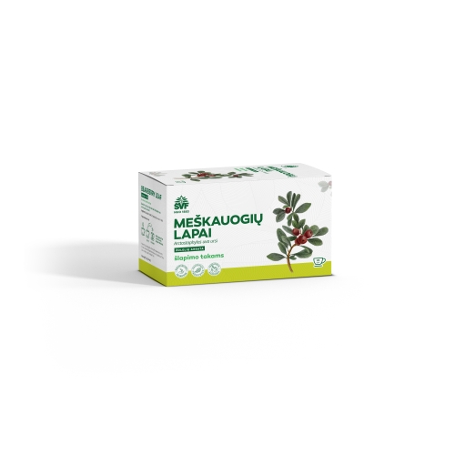 ŠVF žolelių arbata MEŠKAUOGIŲ LAPAI, 1.5g x N24