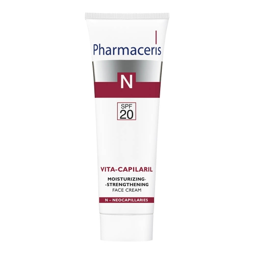 PHARMACERIS N drėkinamasis kremas VITA CAPILARIL SPF20, 50ml