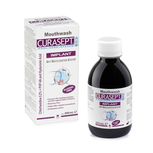 CURASEPT burnos skalavimo skystis ADS IMPLANT, 200ml