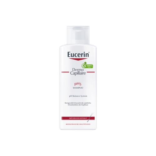 EUCERIN šampūnas jautriai galvos odai pH5 DERMOCAPILLAIRE, 250 ml