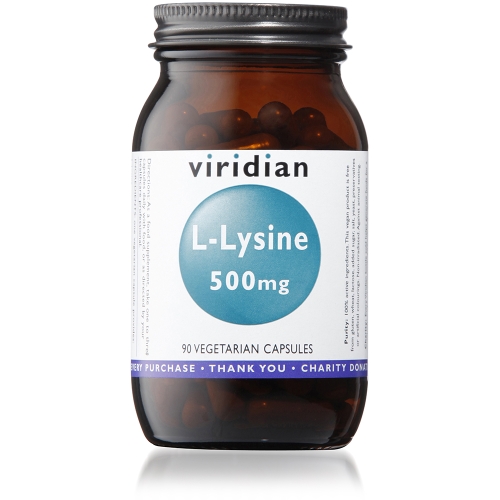 VIRIDIAN L-LYSINE 500mg, N90