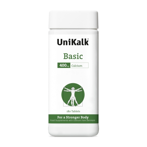 UniKalk® Calcium Basic – kalcio maisto papildas, 180 tablečių
