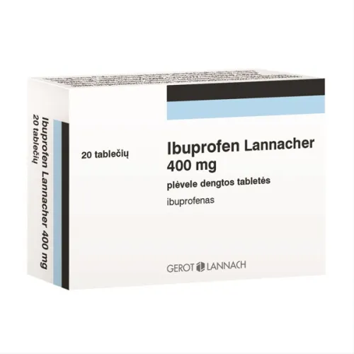 Ibuprofen Lannacher 400mg plėvele dengtos tab. N20
