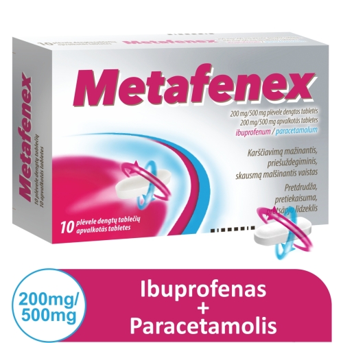 Metafenex 200mg/500mg tab. N10