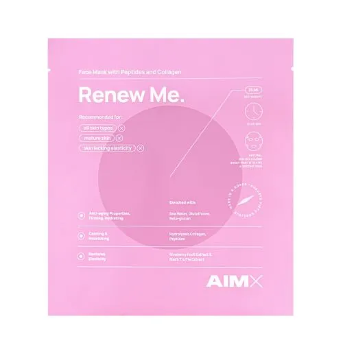 AIMX veido kaukė su peptidais ir kolagenu RENEW ME, N1