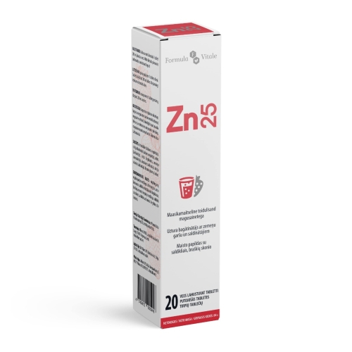 FORMULA VITALE Cinkas bisglicinatas 25 mg, N20