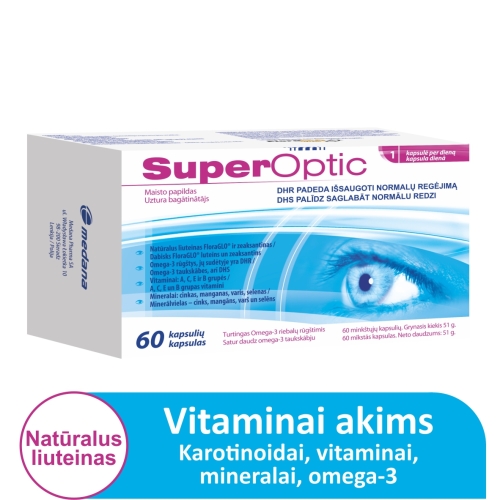 SUPEROPTIC vitaminai akims, N60