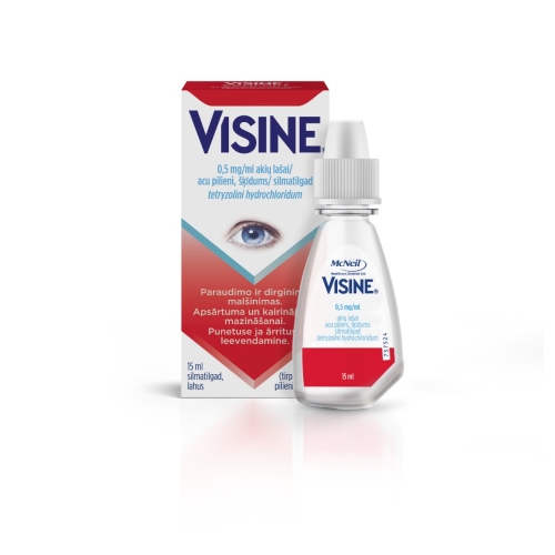 Visine Classic 0.5mg/ml akių lašai, tirpalas 15ml