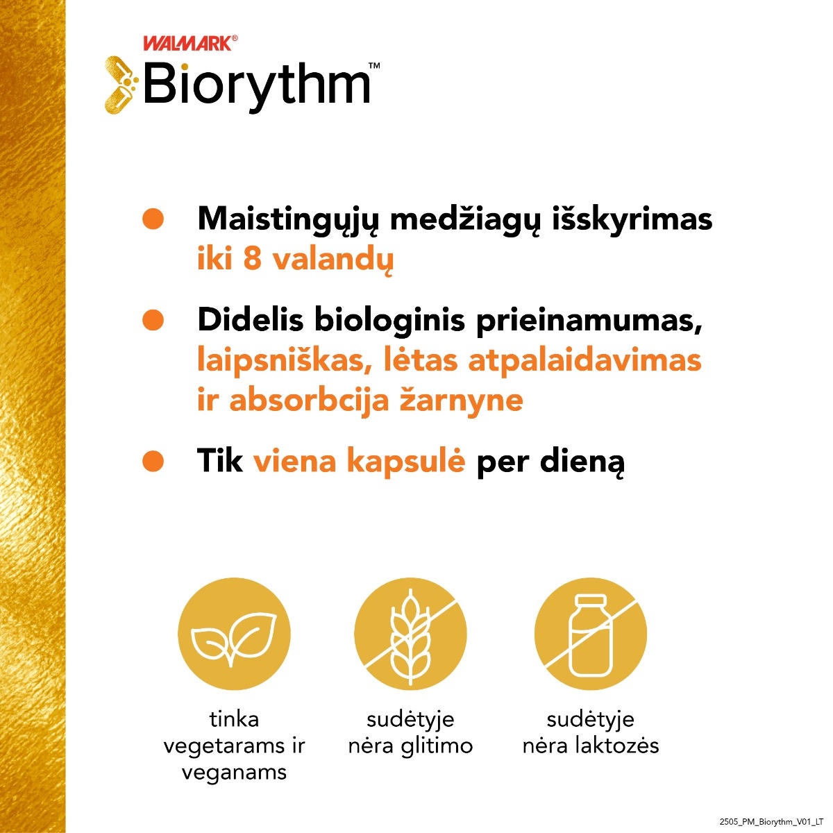 Biorythm Vitaminas B12 Max 30 kapsulių -  4