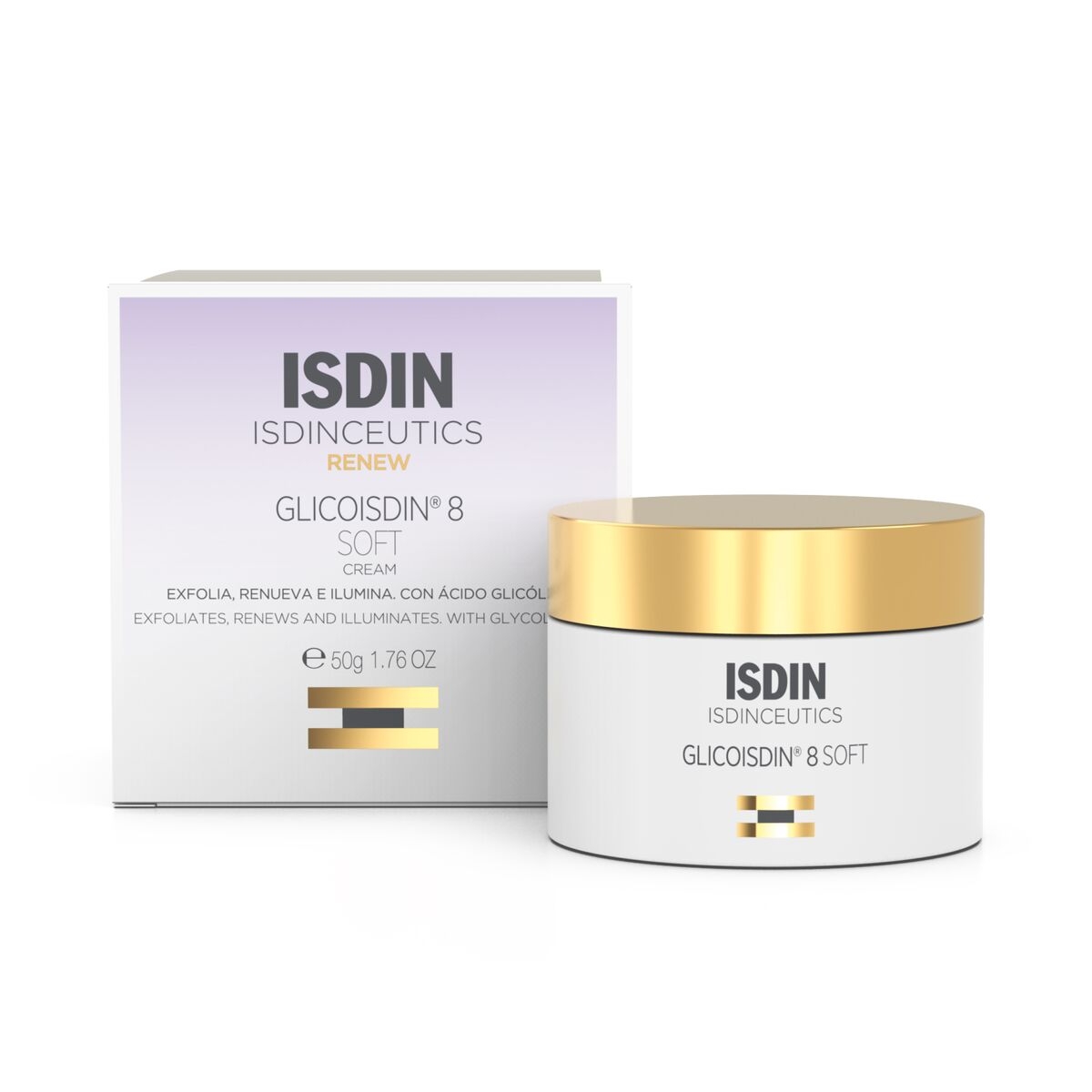 ISDINCEUTICS veido kremas GLICOISIDIN® 8 SOFT, 50ml -  2