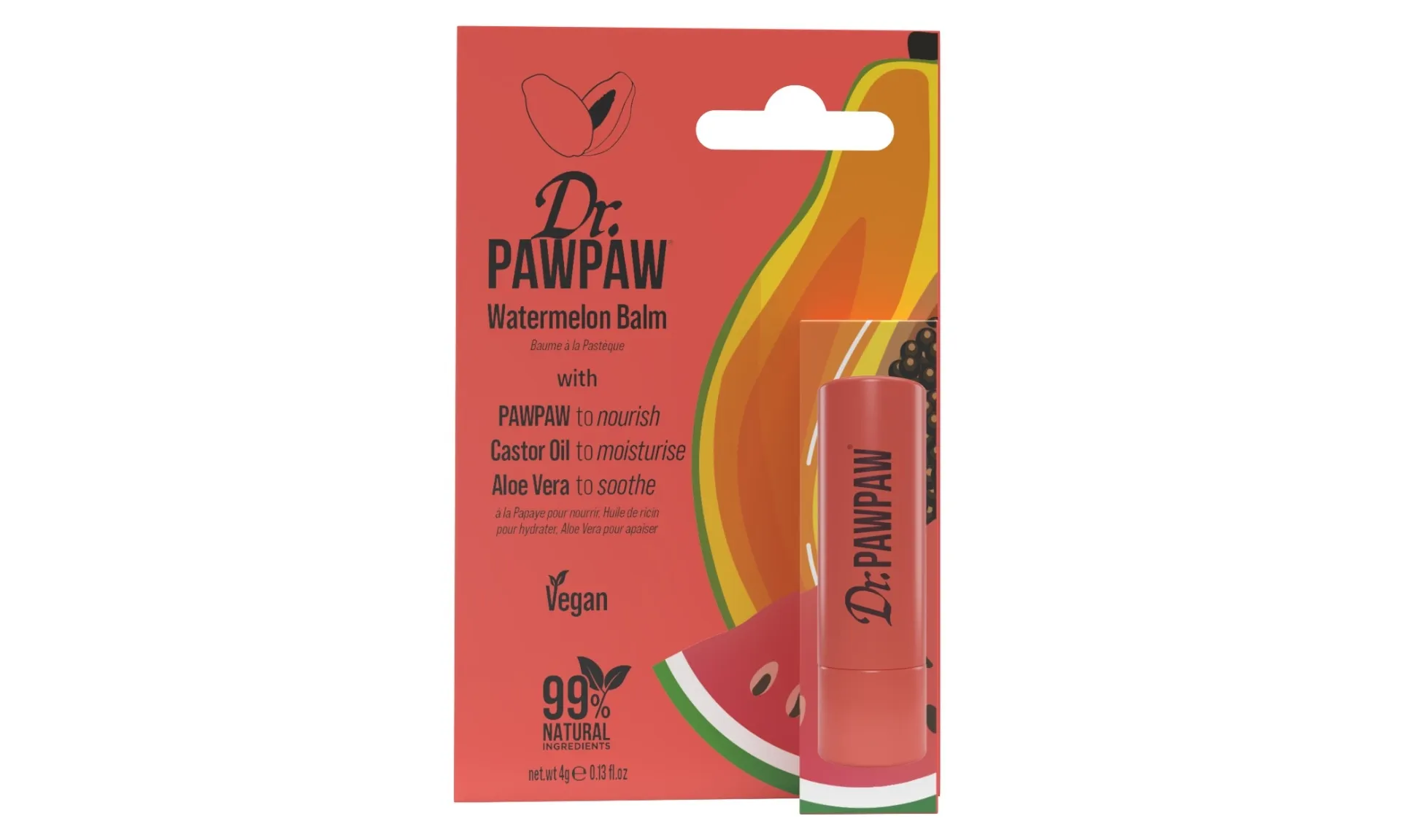 Dr. PAWPAW balzamas pieštumas lūpoms WATERMELON -  2