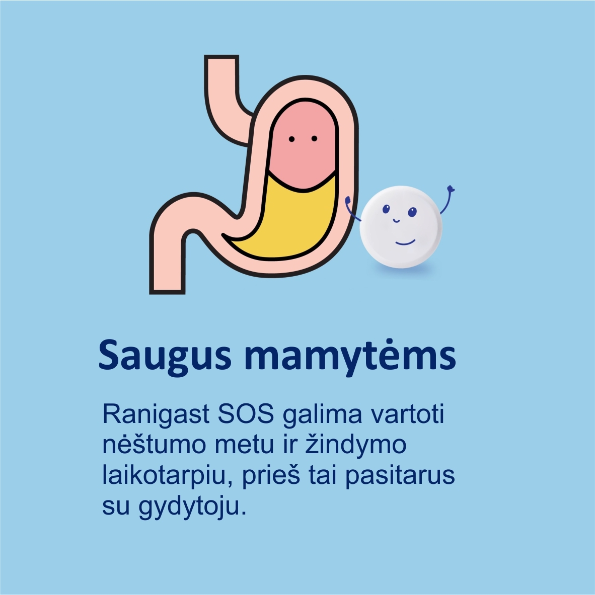 RANIGAST nuo rėmens ir skrandžio skausmo S-O-S, N12 -  6