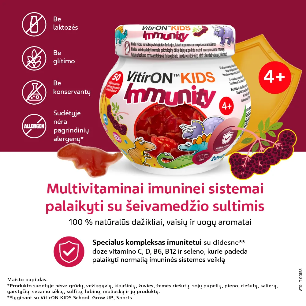 VitirON Kids Immunity guminukai N50 -  2