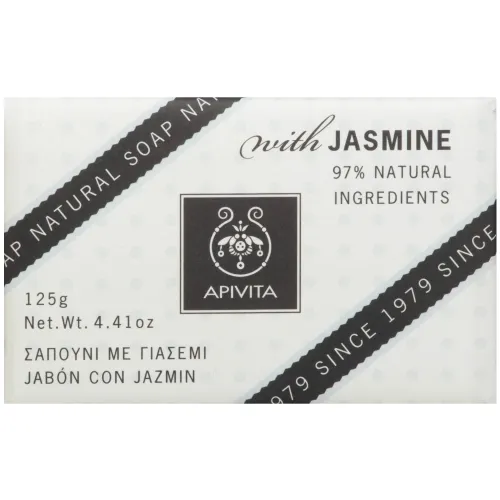 APIVITA muilas su jazminais/levandomis NATURAL, 125g