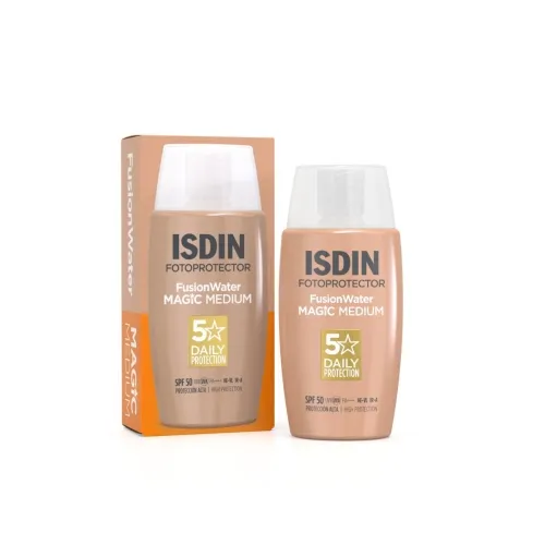 ISDIN veido emulsija su spalva FUSION WATER MAGIC MEDIUM SPF50, 50ml