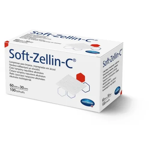 Product image of SOFT-ZELLIN-C spirituotos servetėlės odai valyti, 100 vnt.
