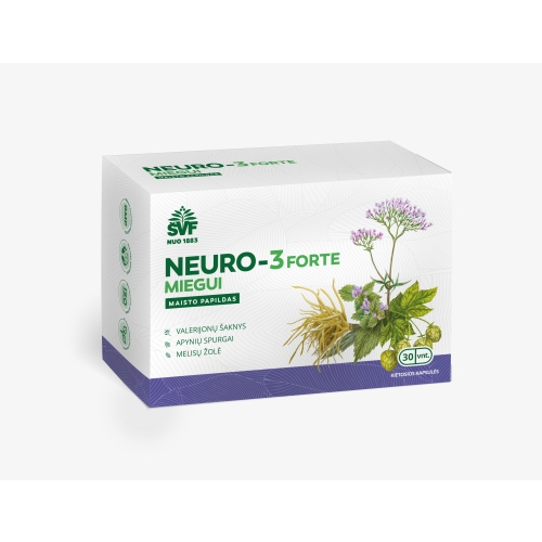 Product image of ŠVF kietosios kapsulės NEURO-3 FORTE MIEGUI, N30