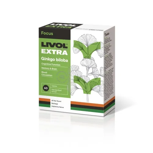 LIVOL EXTRA Ginkgo biloba, 60 tabl.