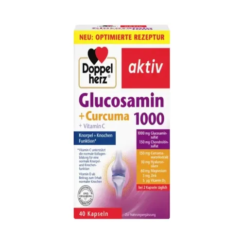 Doppelherz aktiv Glucosamin 1000 + Curcuma 40 kaps.