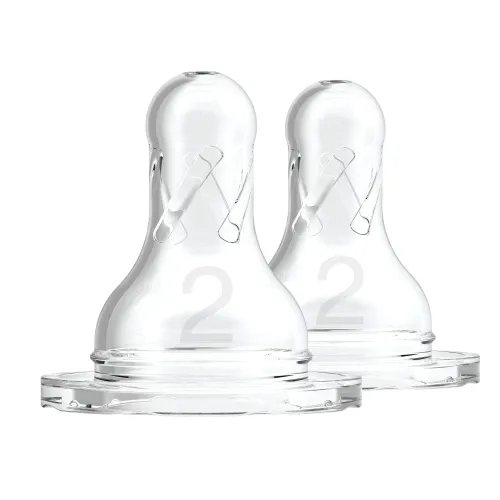 Product image of DR.BROWN'S žindukai 3-6 mėn. silikoniniai siauru kakleliu, N2