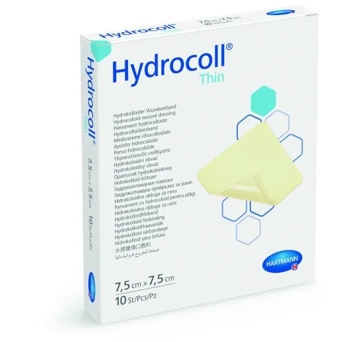 Product image of HYDROCOLL THIN hidrokoloidinis tvarstis, 7,5 x 7,5cm, 10 vnt.