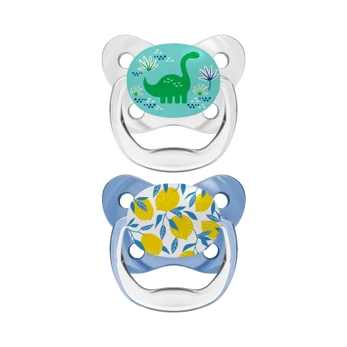 DR.BROWN'S čiulptukai PREVENT BUTTERFLY 6-18 mėn., mėlyni, 2 vnt.