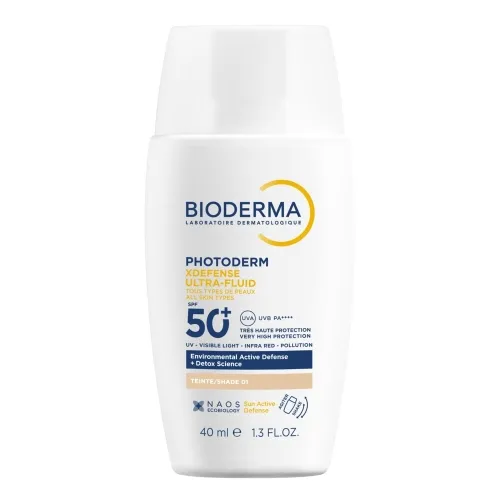 BIODERMA fluidas nuo saulės , su spalva T01, PHOTODERM XDEFENSE