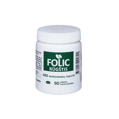 FOLIO RŪGŠTIS 400mg, 90 tablečių
