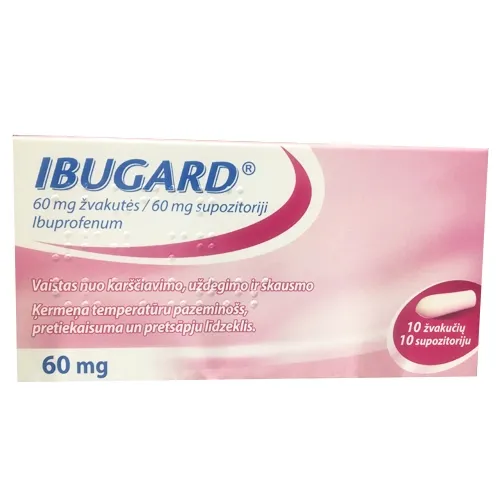 Product image of Ibugard 60mg supp. N10