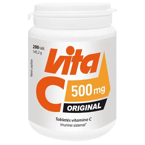 VITABALANS C-VITA ORIGINAL 500mg, 200 tablečių -  