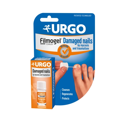 URGO pažeistiems nagams FILMOGEL® DAMAGED NAILS, 3.3 ml