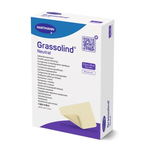 Product image of GRASSOLIND NEUTRAL sterilus tinklelinis tvarstis, 10 x 10 cm, 1 vnt.