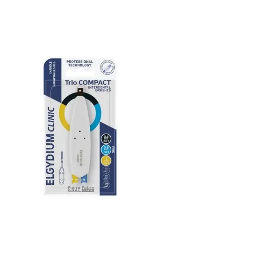 ELGYDIUM CLINIC tarpdančių šepetėliai Trio COMPACT 012, 3vnt.