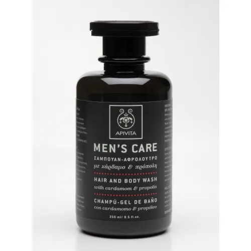 APIVITA prausiklis su propoliu ir kardamonu MEN'S CARE, 250ml