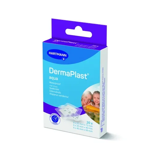 Product image of DERMAPLAST pleistrų rinkinys AQUA, 3 dydžių, 20 vnt.