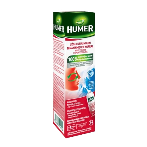 Humer 050 nuo slogos nosies purškalas, 50ml.