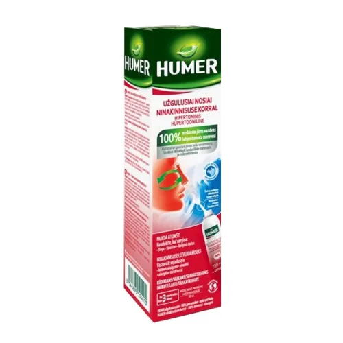 Humer 050 nuo slogos nosies purškalas, 50ml.