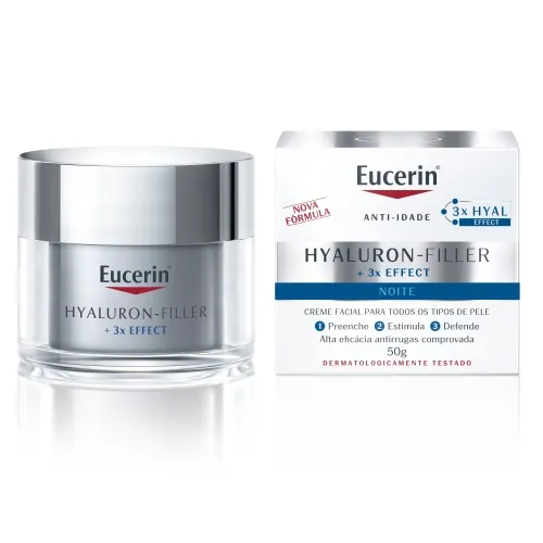 EUCERIN naktinis kremas nuo raukšlių HYALURON-FILLER, 50 ml