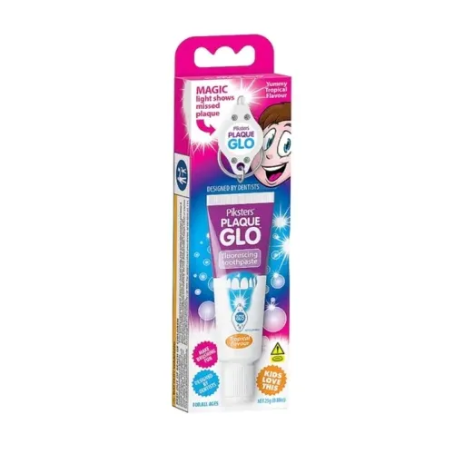 Product image of PIKSTERS apnašas nudažanti dantų pasta PLAQUE GLO, 25g