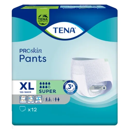 TENA sauskelnės kelnaitės PANTS SUPER, XL dydis, N12