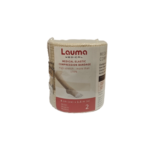 Lauma Medical elastinis tvarstis, 8 cm x 1,5 m