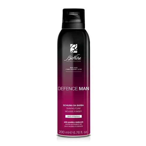BIONIKE odos sudirgimą mažinančios skutimosi putos DEFENCE MAN, 200ml