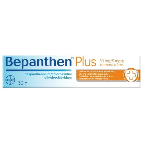 Product image of Bepanthen Plus 50mg+5mg/g kremas 30g N1