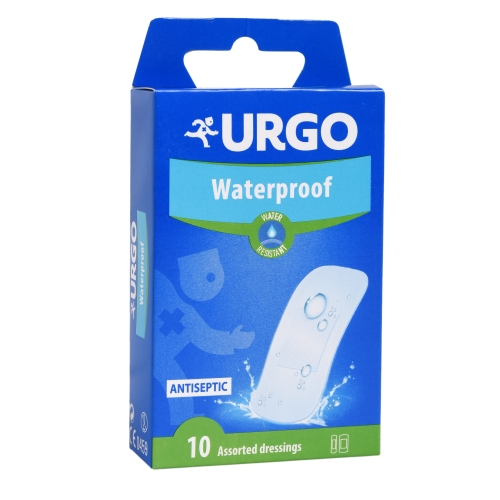 URGO neperšlampamas pleistras 2 dydžių WATERPROOF, N10 -  