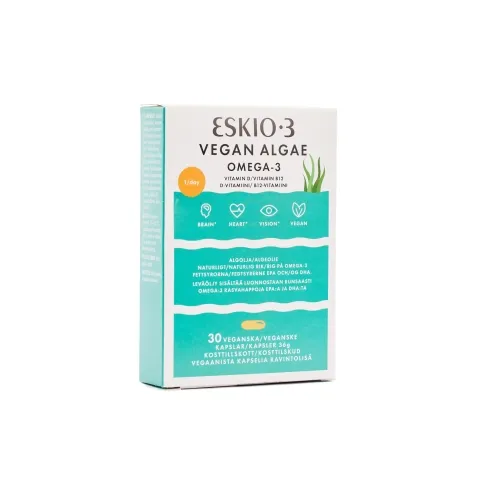 Eskio-3 Vegan Algae kapsulės N30 -  