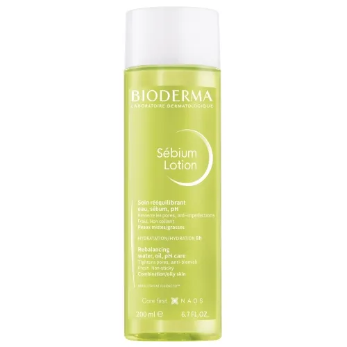 BIODERMA veido losjonas mišriai, riebiai odai SÉBIUM LOTION, 200 ml -  